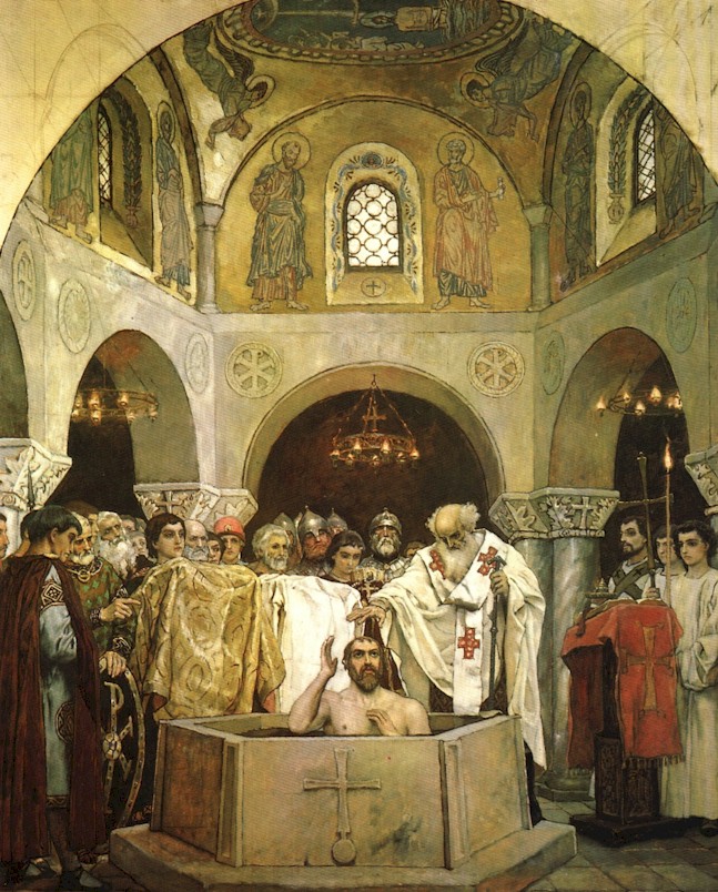 The christening of prince Vladimir