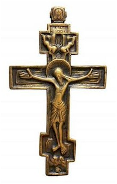 Une croix orthodoxe russe